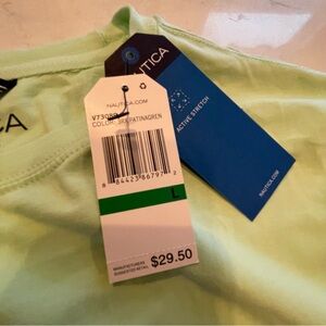 Nautica Mint Green Active Stretch Tee